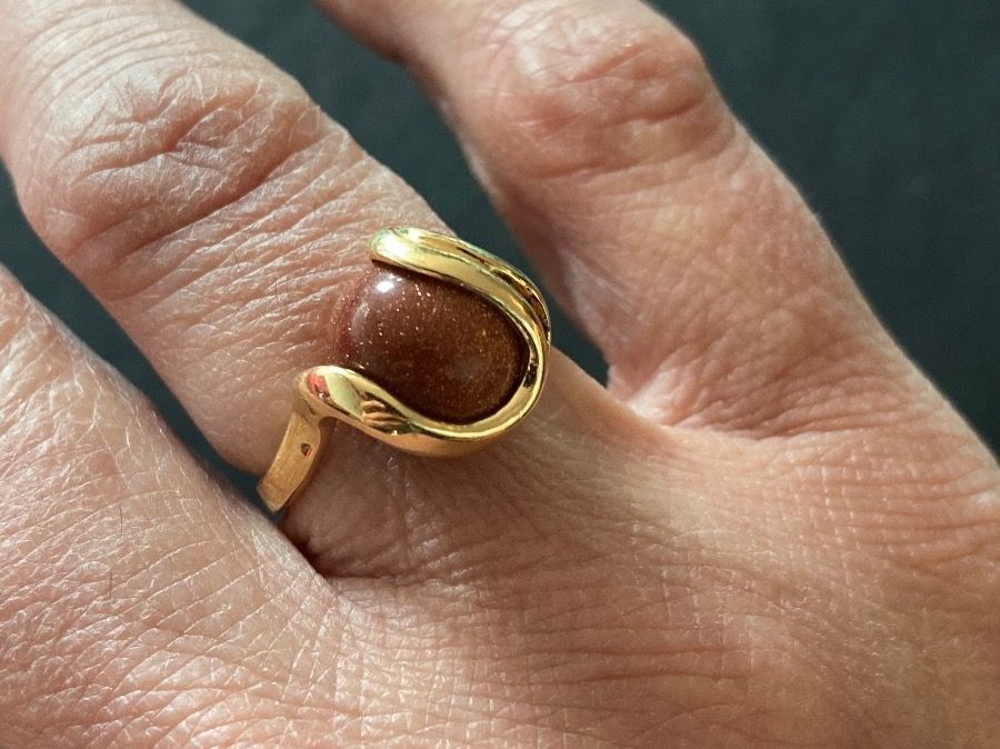 Anelli: Bague en argent plaqué or pierres interchangeables – Nuovo e nell'imballaggio originale da Genève venduto da ct_fqr8