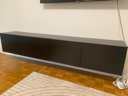 Schönes schwarzmattes TV-Sideboard zu verkaufen - neuwertig