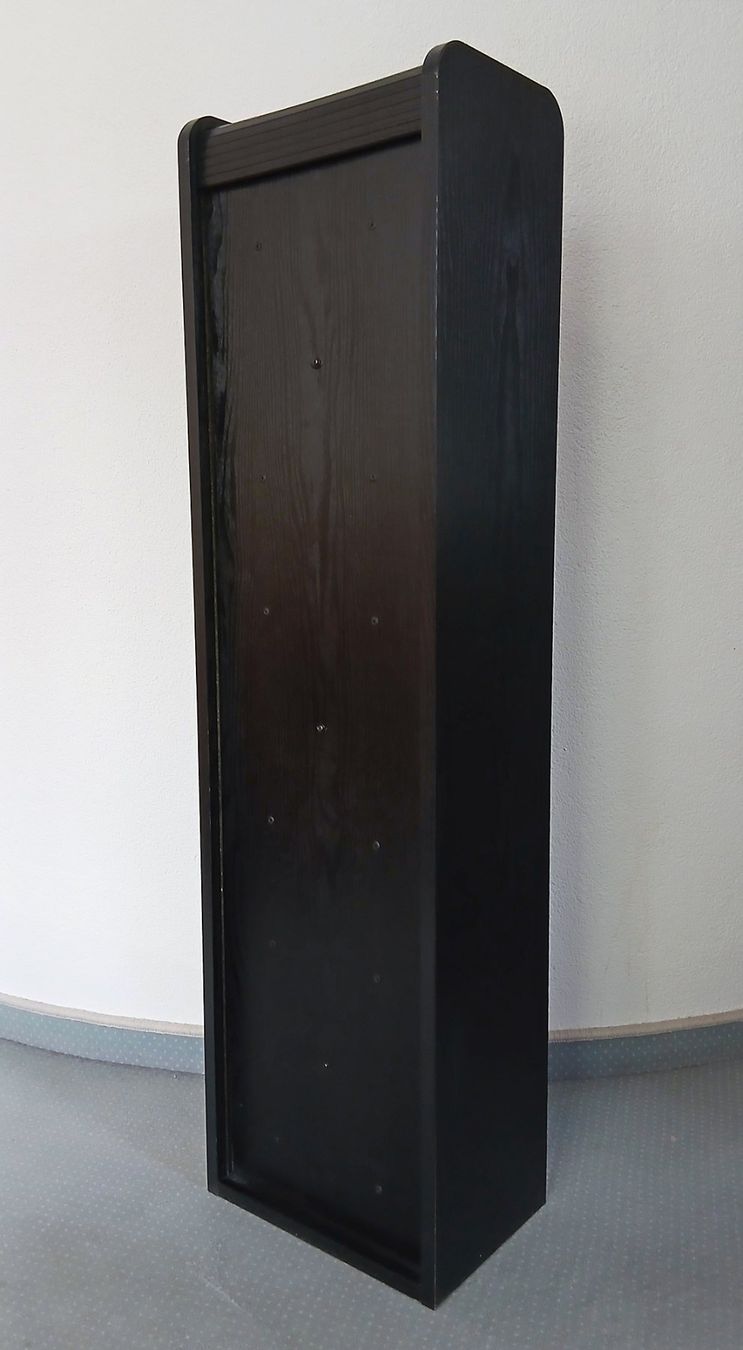Regale: Schwarzer CD-Schrank / CD-Regal mit Rollo – Gebraucht aus Niederuzwil von Meamele 2