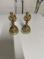 Vintage decorative perfume bottles set of 2 gold roses