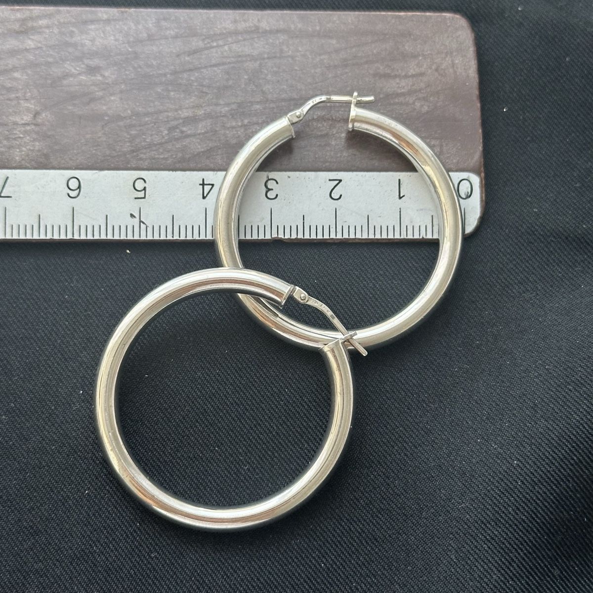Christ Boucles d'oreille: Massive Silber 925 4 cm Kreolen – D'occasion à Givisiez par dor_xb9k 1