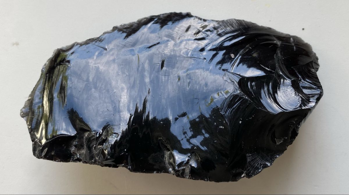 Pietre preziose: Obsidian Stein schwarz Naturstein – Nuovo (secondo la descrizione) da Allschwil venduto da Deal_Tiger99 1
