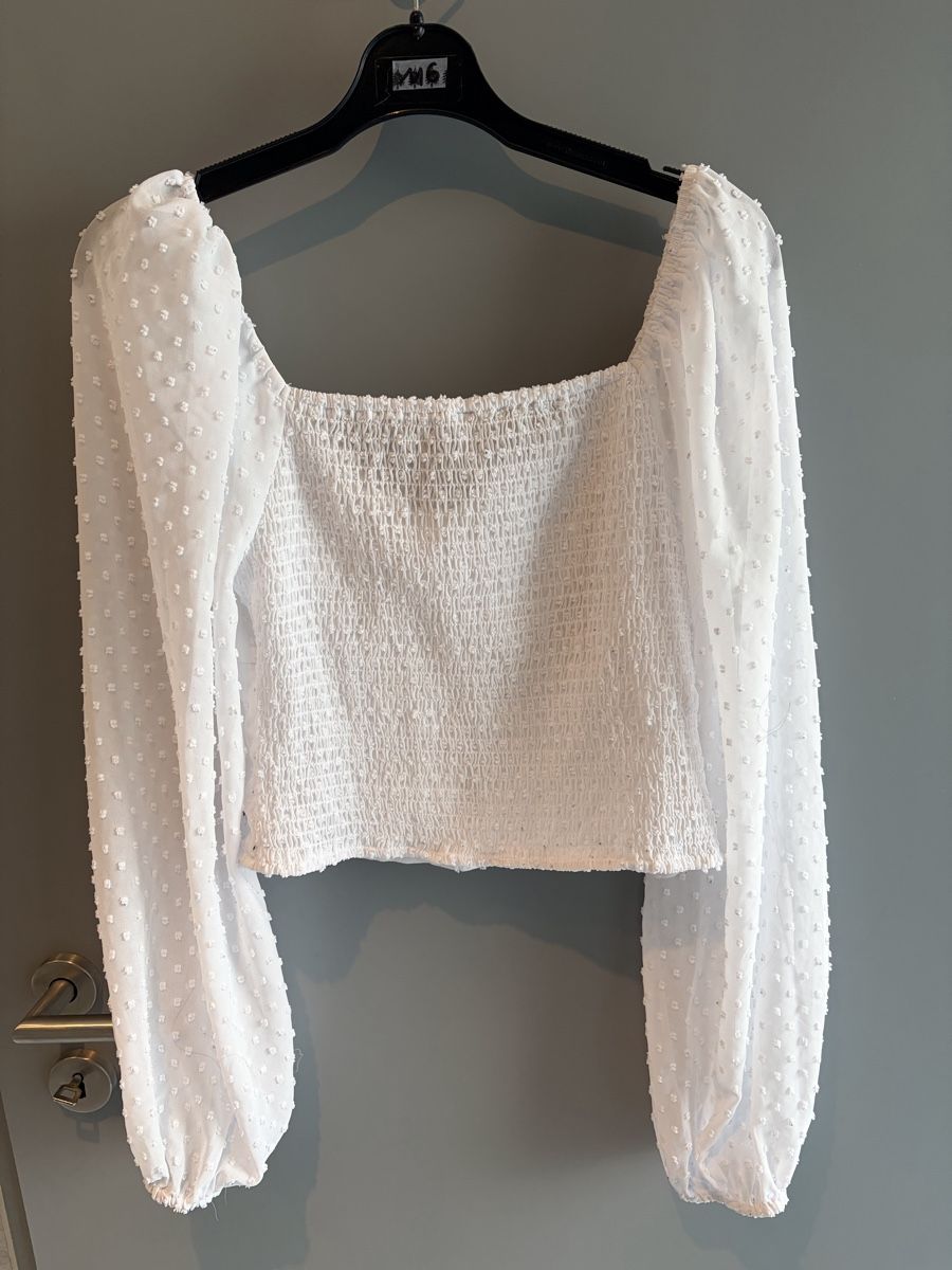 Tops: Haut blanc manches longues taille L – D'occasion à Champlan par Ger77 2