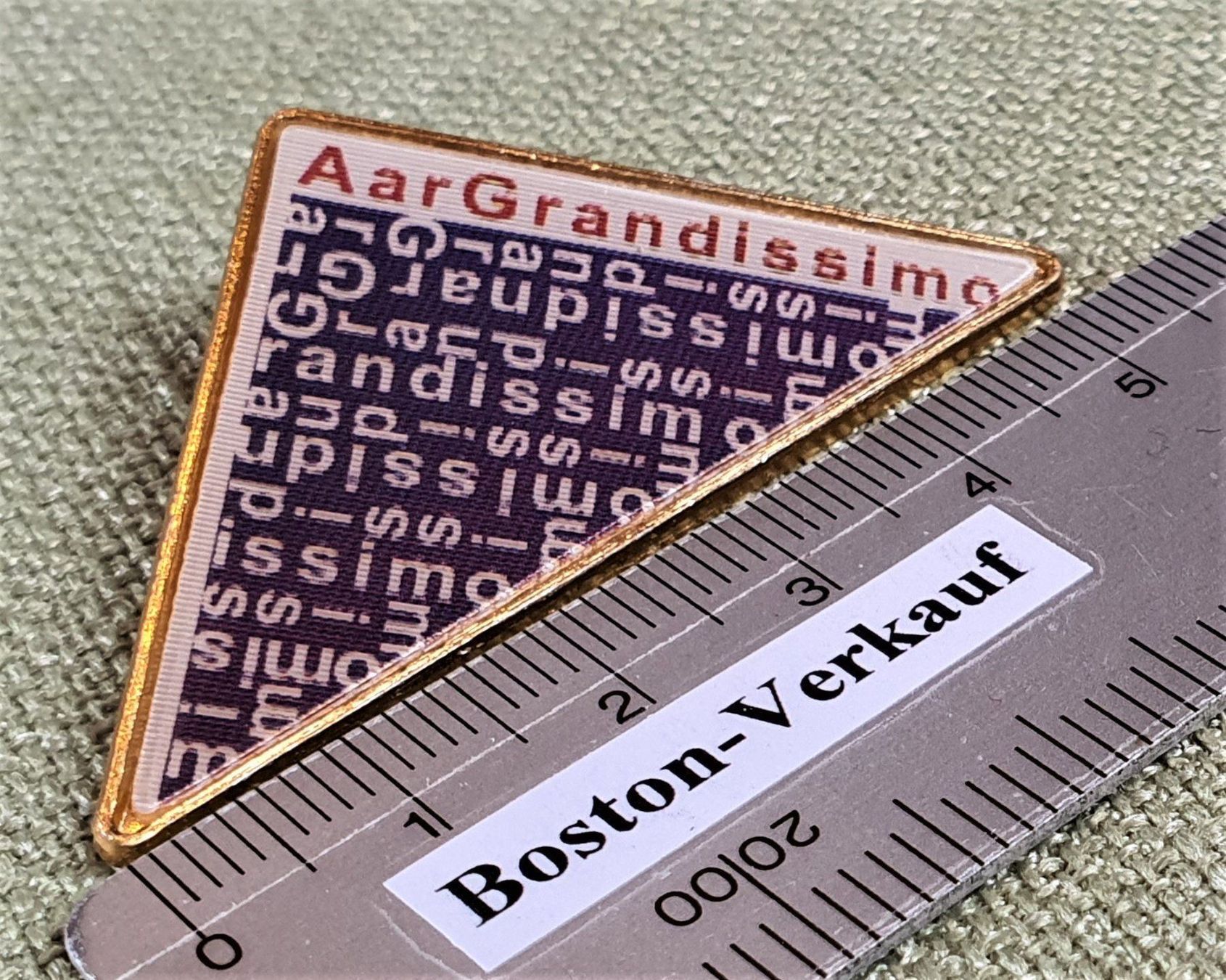 Pins: B597 - Pin Aar Grandissimo Aarau feiert – Gebraucht aus Reinach BL von Boston-Verkauf