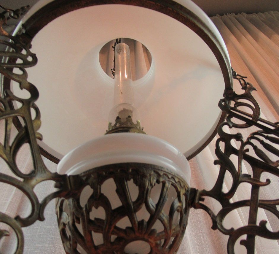 Lampadari & plafoniere: Deckenlampe Petroleum Jugendstil – Usato da Flums venduto da Flumsantik 5