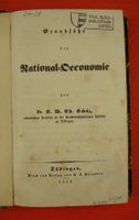 GRUNDSÄTZE DER NATIONAL-OECONOMIE, 1843, VOLKSWIRTSCHAFT