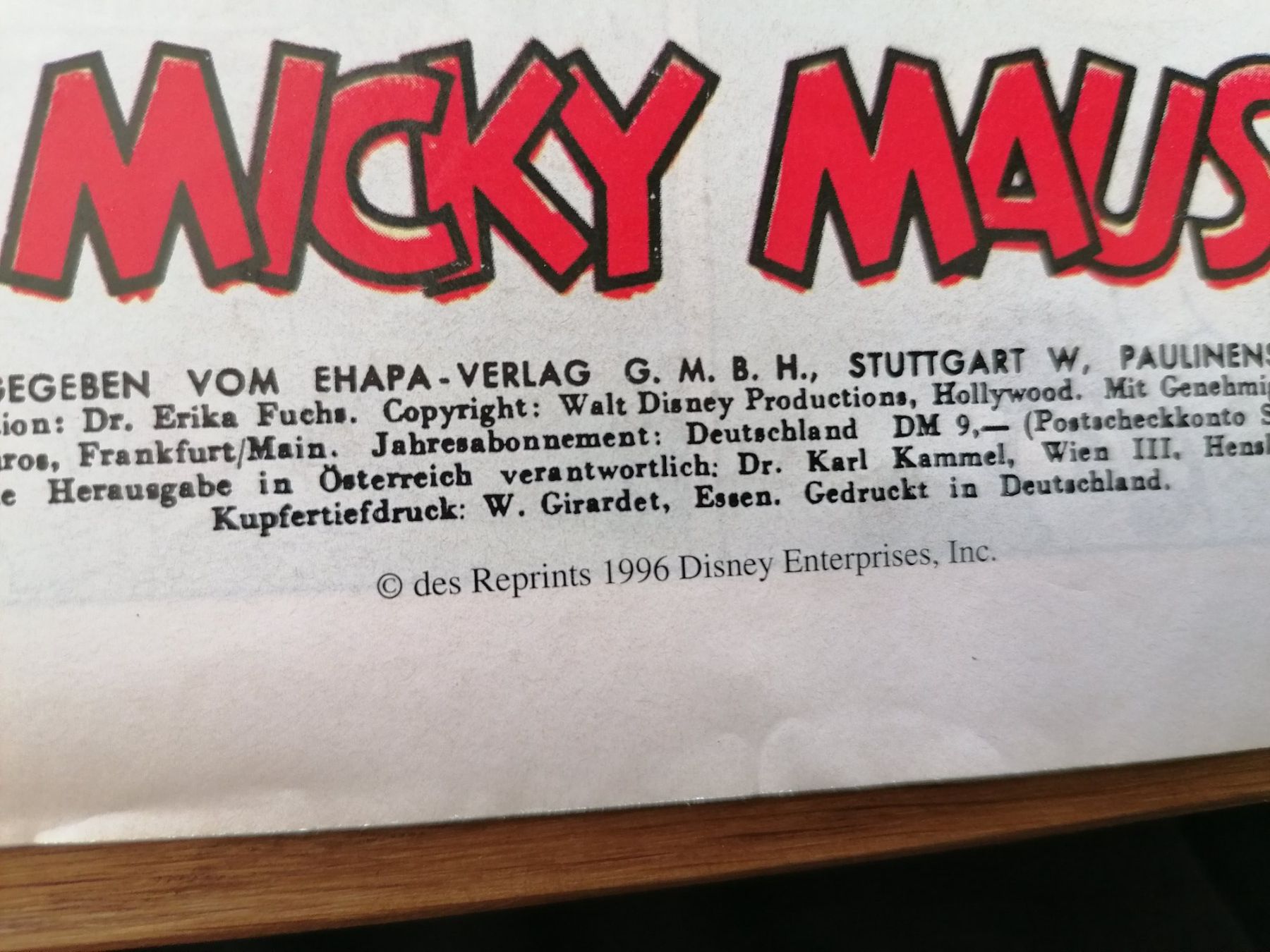 Fumetti: Micky Maus - Das Bunte Monatsheft 1952 - REPRINT – Usato da Basel venduto da vintagecollector 5