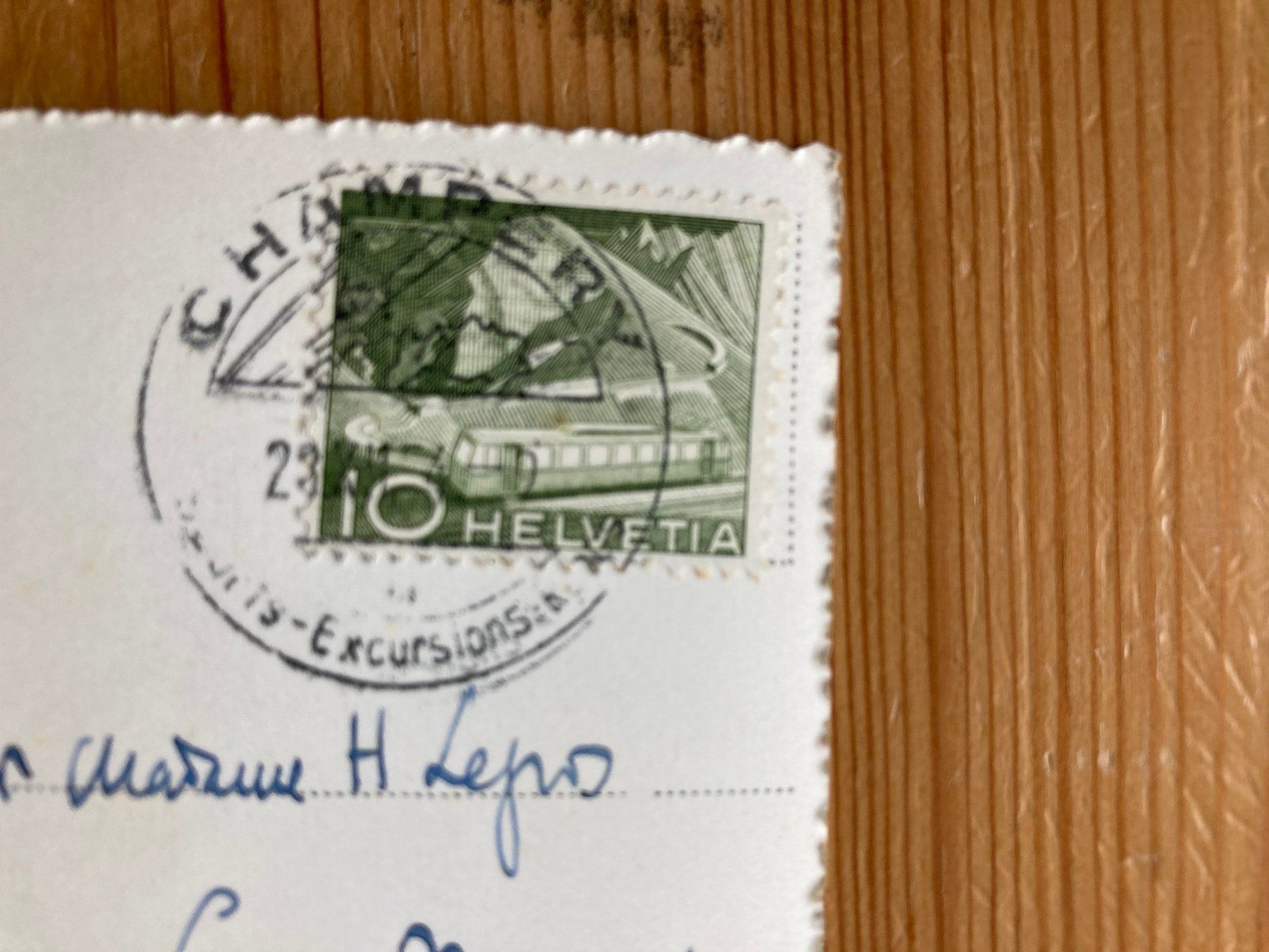 Cartoline postali: Champéry et les Dents du Midi - AK 1954 – Usato da Oberuzwil venduto da Henri09 1