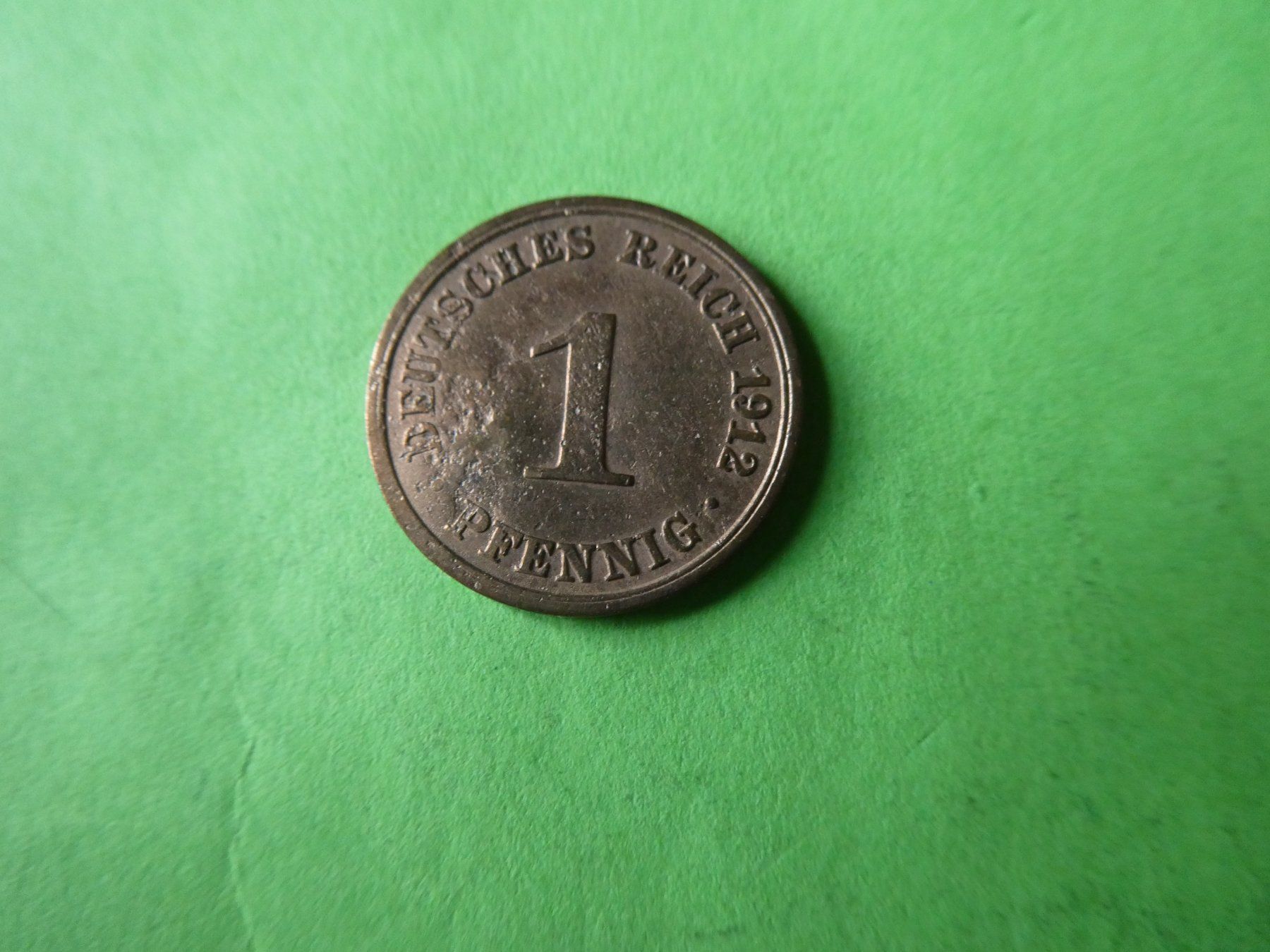 Toutes les monnaies: Dt. Reich 1912 A, 1 Pfennig – D'occasion à Hinterforst par Rohusri