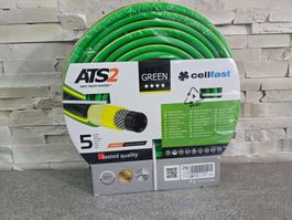 1/2''- 25m Gewebe Gartenschlauch Premium Wasserschlauch grün