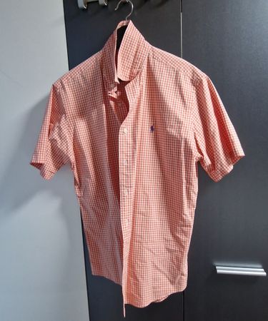 Ralph Lauren Hemd, Orange/Weiss Kariert, Grösse L, Top!