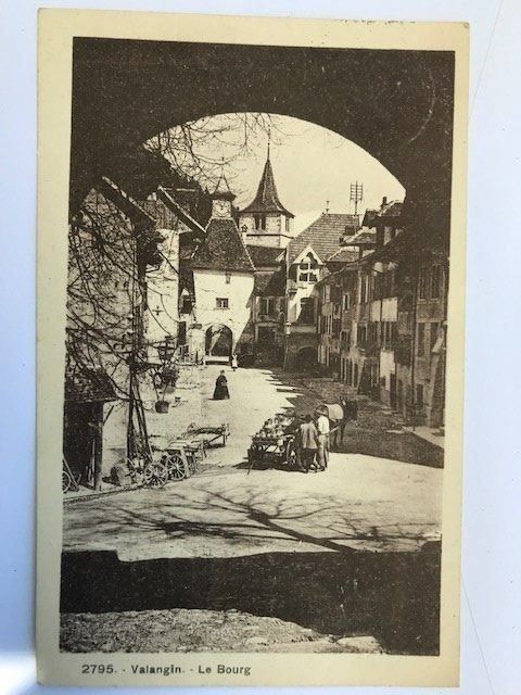 Cartoline postali: Valangin, von 1932 – Usato da Niederscherli venduto da Lucia16