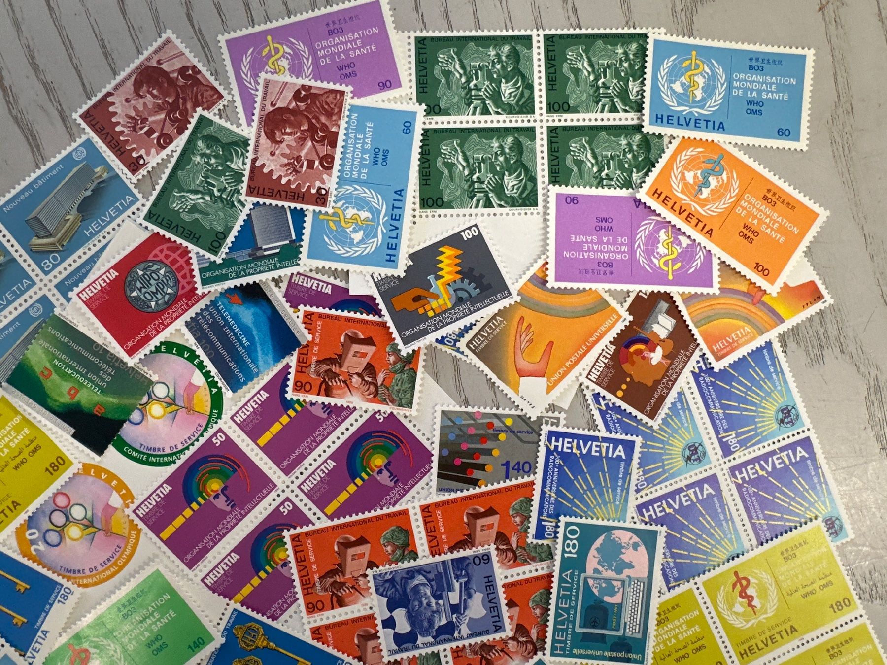 Alle Briefmarken: Schweizer Dienstmarken ungestempelt Wert Fr. 106.80 – Neu (gemäss Beschreibung) aus Herisau von herau 2