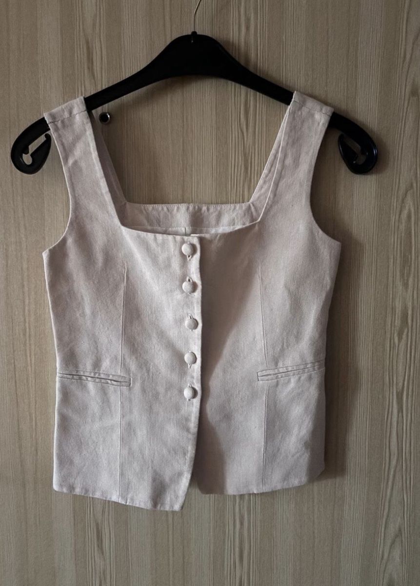 Sezane Tops: Leinen Top SDamen 36, Sezane – Gebraucht aus Hittnau von nuagesbleus_7