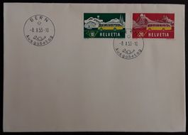 1953: Alpenpost FDC deutsch Nr.314-315 ungelaufen