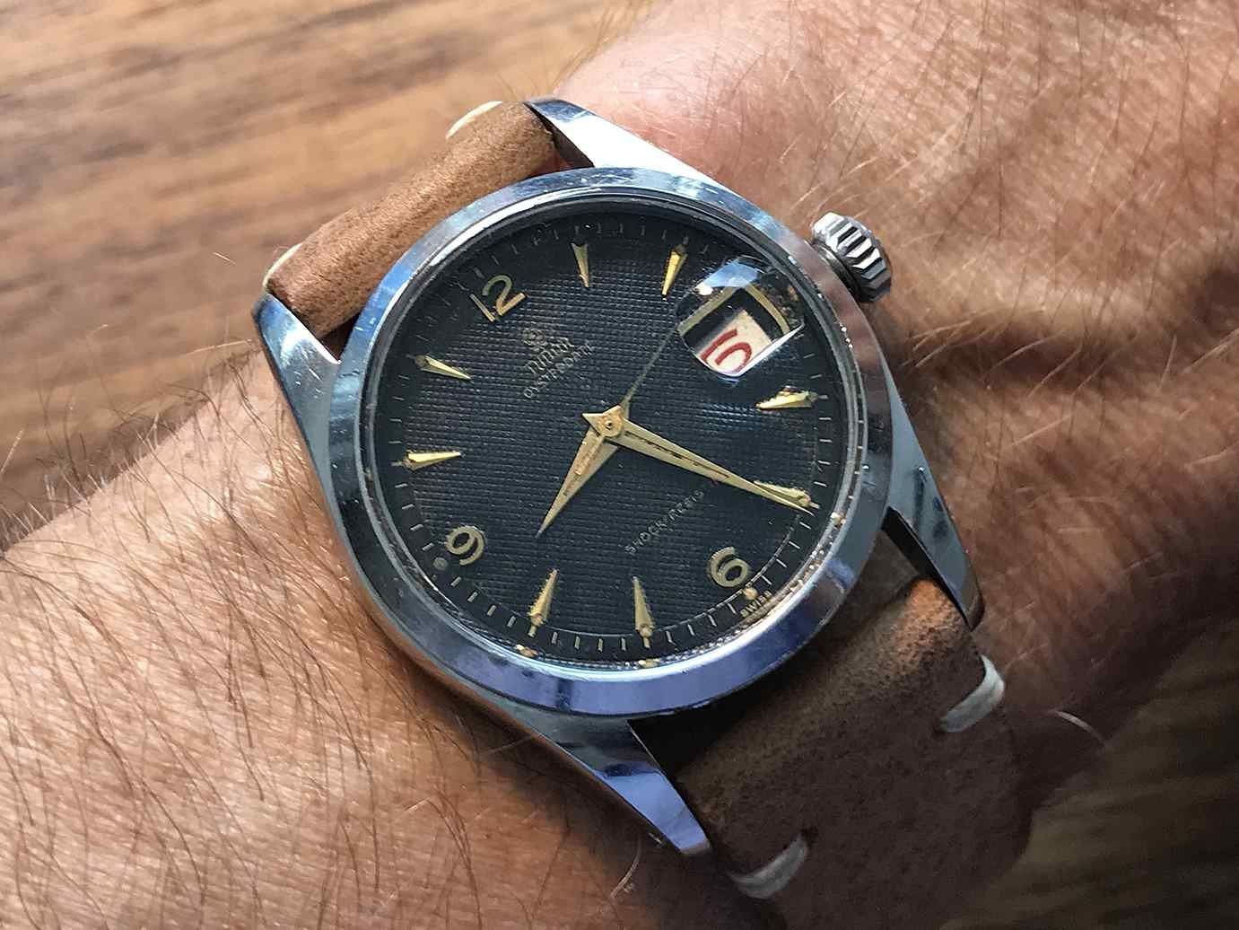 Tudor Orologi: Tudor Tudor Prince Date ref. 7929, black waffle dial – Usato da Luzern venduto da ChronoScope6004 1