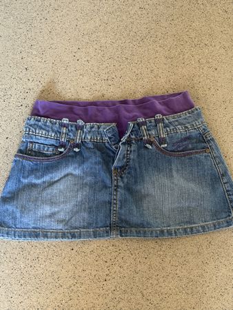 Jupe en jean Green Coast violet taille 40