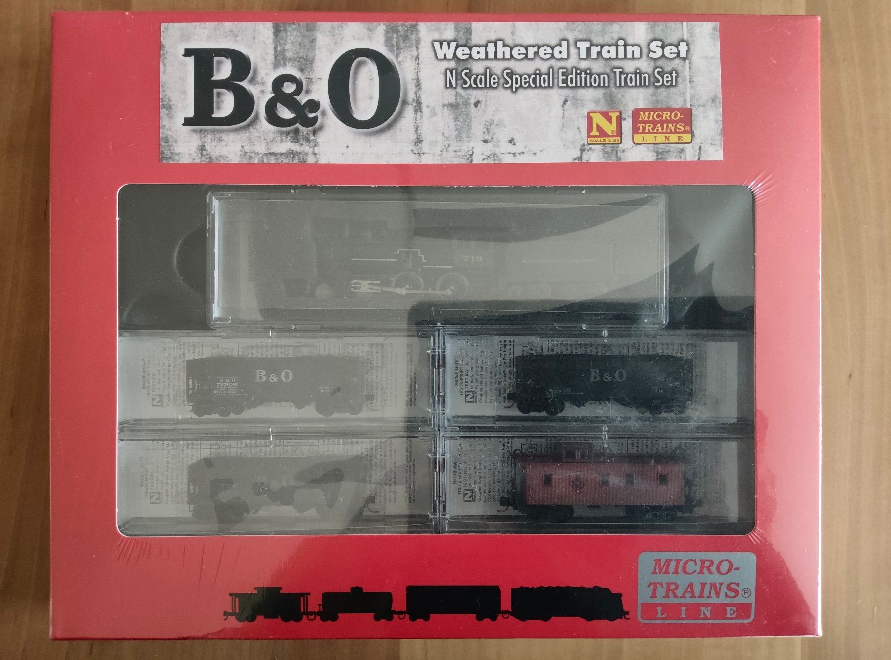 Modellini di ferrovie: Micro-Trains B&O Weathered Train Set – Usato da Siebnen venduto da han_xck2