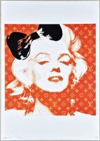 Death NYC Ltd Pop Art Druck " Vuitton orange Marilyn Monroe