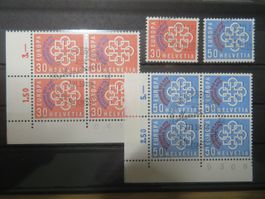 SBK 349-50 Satz + Viererblock Konferenz d. europ. PTT-Verwal