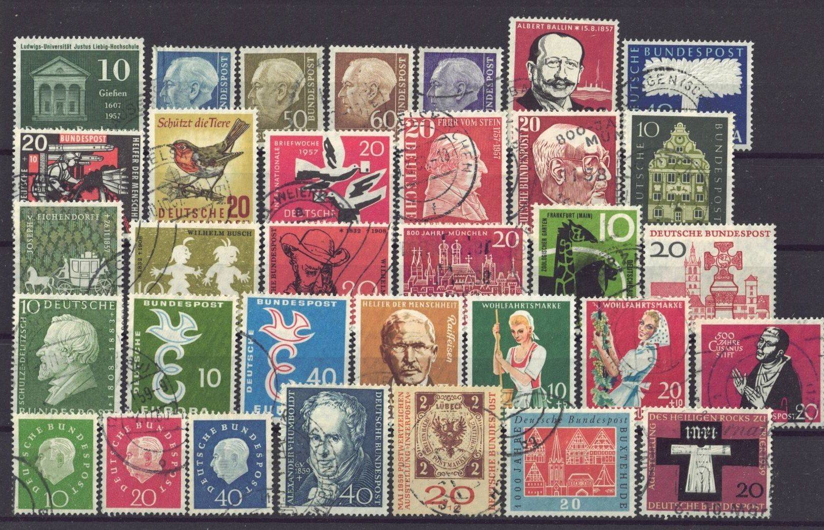 Tutti i francobolli: Bundesrepublik Deutschland 4 Scans – Usato da Courtepin venduto da ema_dy29 1