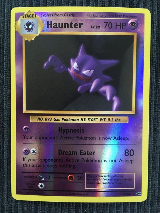 Pokemon Haunter Reverse Holo Xy Evolutions Kaufen auf Ricardo