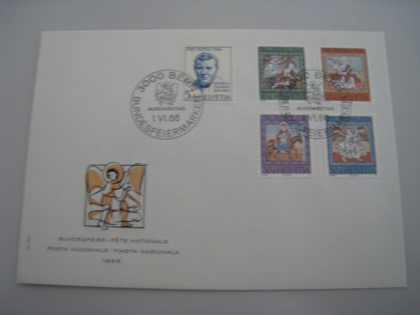 Tutti i francobolli: Pro Patria  1966  und 1967   top   FDC – Usato da Aarwangen venduto da Pinsel7890