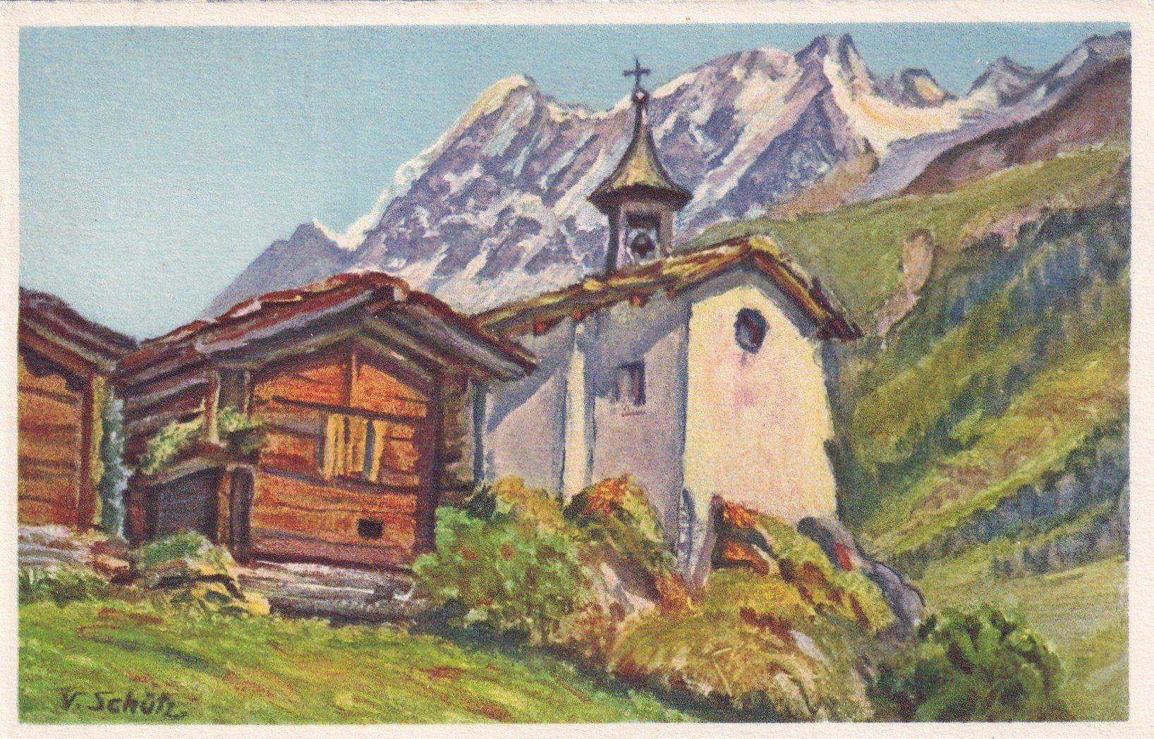 Ansichtskarten: Lötschental  1956 Eisten – Gebraucht aus Cormoret von Pascalll2001