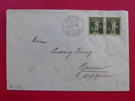 1931: Brief mit STABSTEMPEL: ARNEGG (SG) Nr.183, sauber.