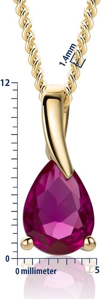 Catenine: Halskette gelbgold und Rubin – Nuovo e nell'imballaggio originale da Hemmental venduto da Schmuckwelt2 2