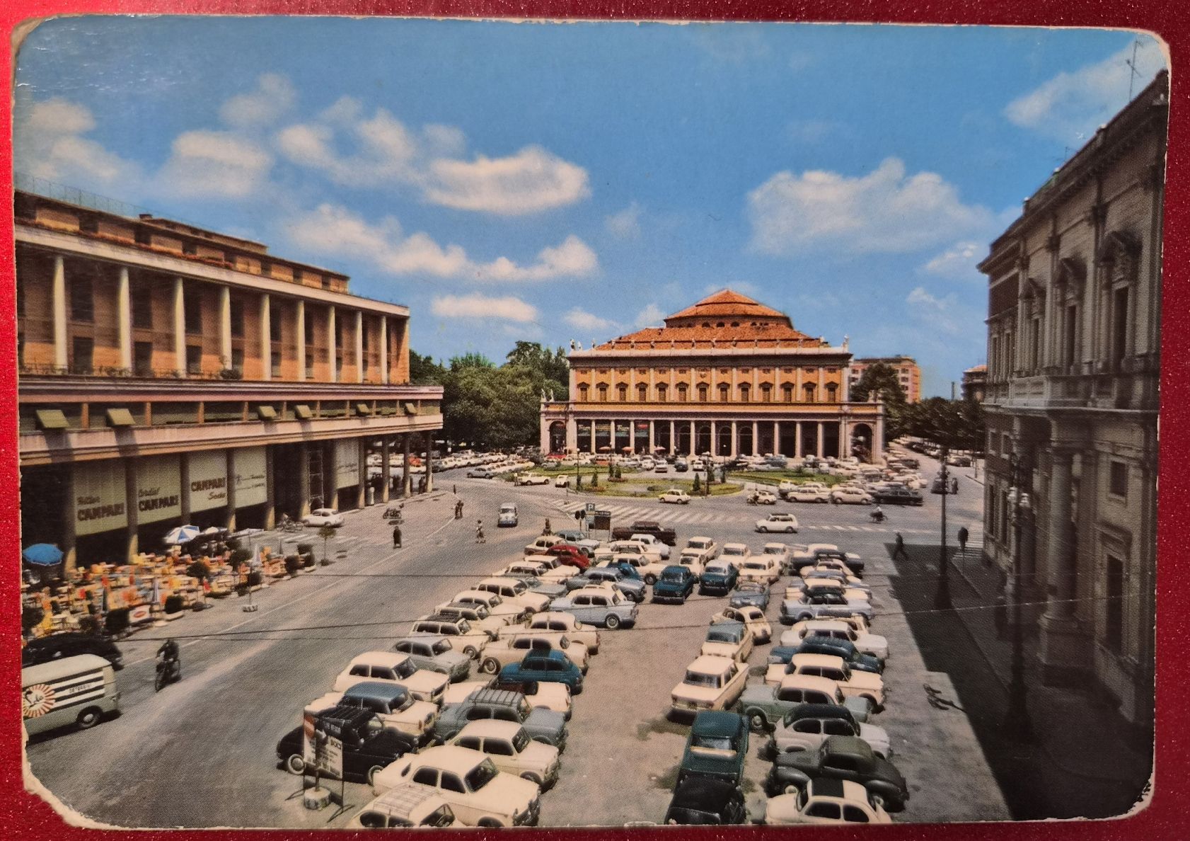 Ansichtskarten: Reggio Emilia Piazza Cavour e Teatro 1973 – Gebraucht aus Melchnau von Arthurius
