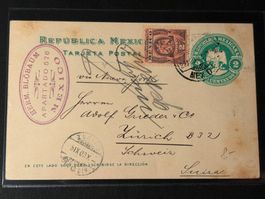 Postkarte 1903 von Mexiko nach Zürich