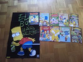 8 X Simpsons Comics + 3 X POSTER, diverse Ausgaben,