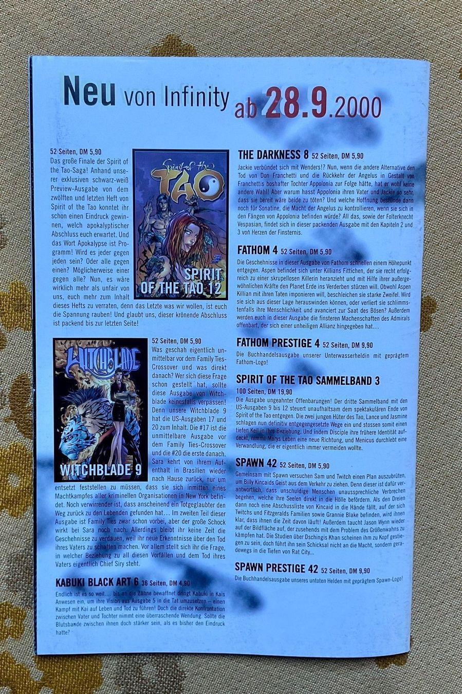 BD: Top Cow Sonderheft Nr 3 von 2000 – D'occasion à Endingen par nathan05 9