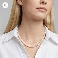 Collier 750/18 K Weissgold Süsswasserzuchtperlen