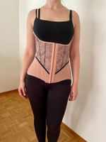 Pinkfarbener Korsett-Waist-Trainer in Größe XL (25 hoop)