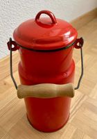 Sehr schöne Emaille-Milchkanne, Vintage-Stil