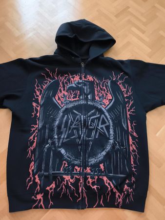 Slayer Zip Hoodie Gr. L – offizieller Band Kapuzenpullover 