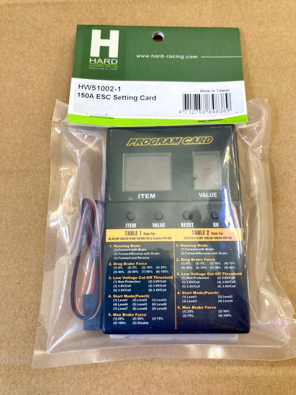 Modellismo RC: Carte de programmation ESC – Nuovo e nell'imballaggio originale da Lausanne venduto da Techobby