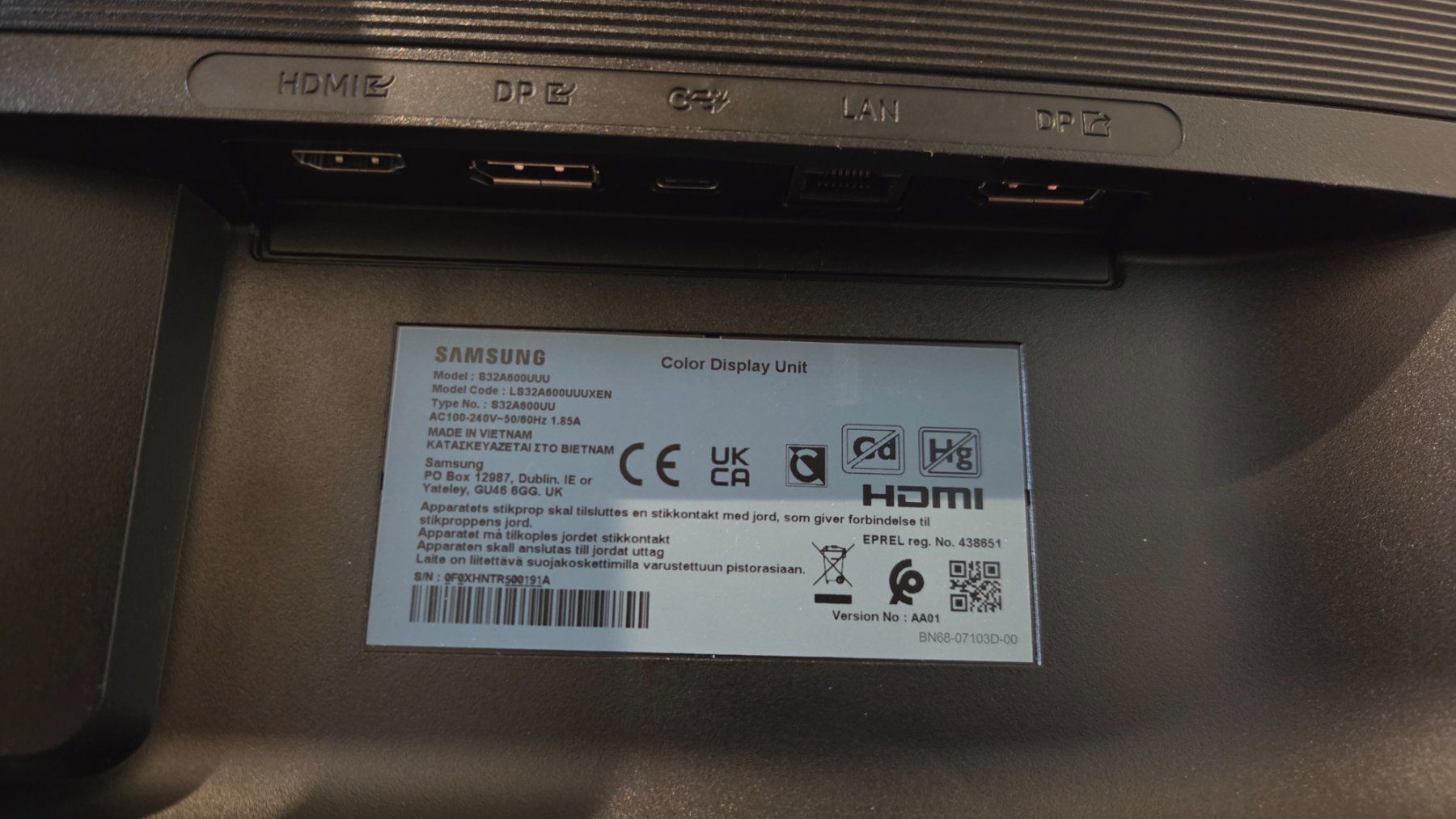 Samsung Monitor: Samsung S32A600, WQHD, LCD, 32 Zoll Monitor – Usato da Guntershausen venduto da subaru-555 4