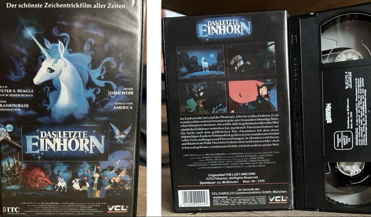 Toutes les VHS: VHS DAS LETZTE EINHORN – D'occasion à Aadorf par Schwarzschlumpf1972
