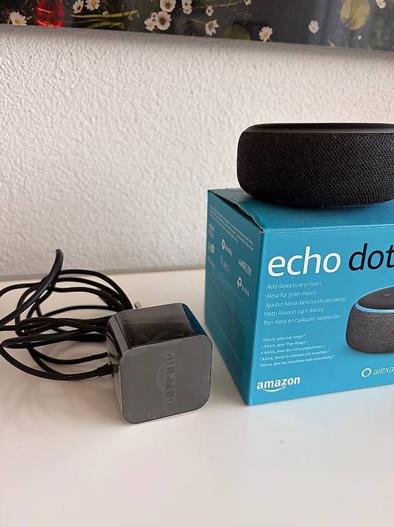 Amazon Lautsprecher: Amazon Echo Dot 3. Gen.  Anthrazit, inkl. OVP & Netzteil – Neu (gemäss Beschreibung) aus Zürich von ncolucci 2