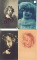 4 AK - Mädchen Portrait - fille