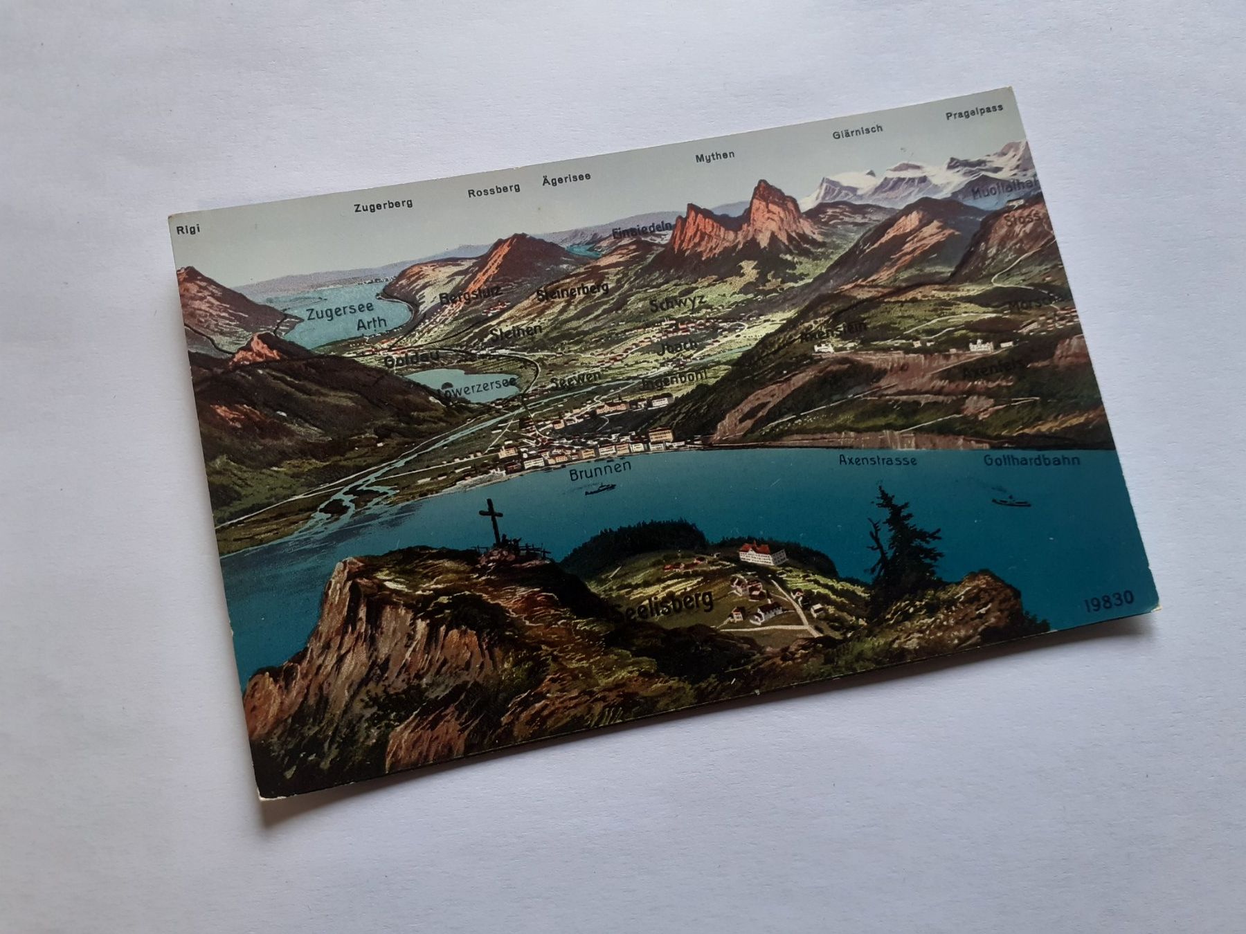 Ansichtskarten: VIERWALDSTAETTERSEE - BRUNNEN – Gebraucht aus Winterthur von Ornyx7