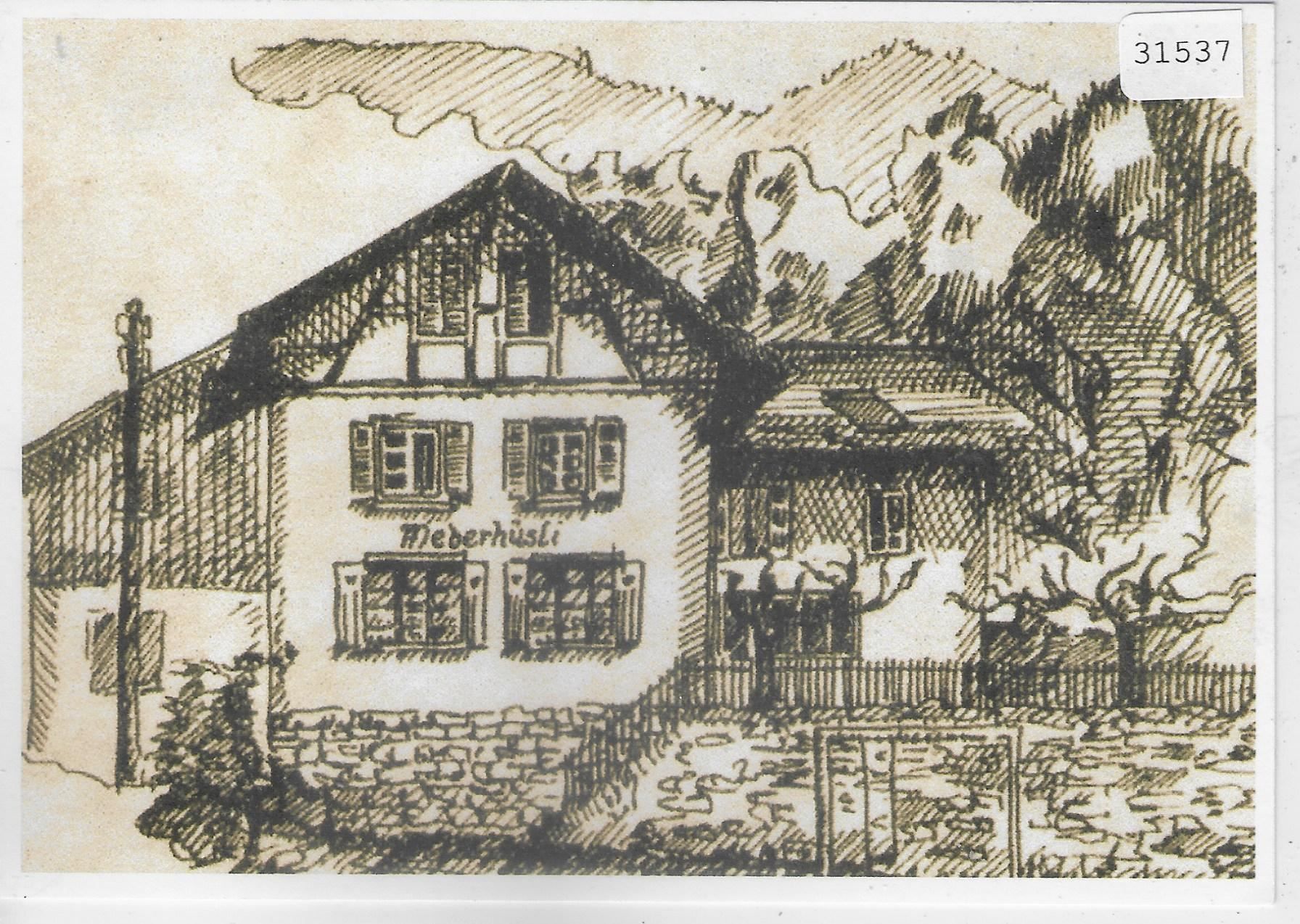 Cartoline postali: Oberdorf SO - Restaurant Weberhüsli – Usato da Ettingen venduto da Kartenplanet