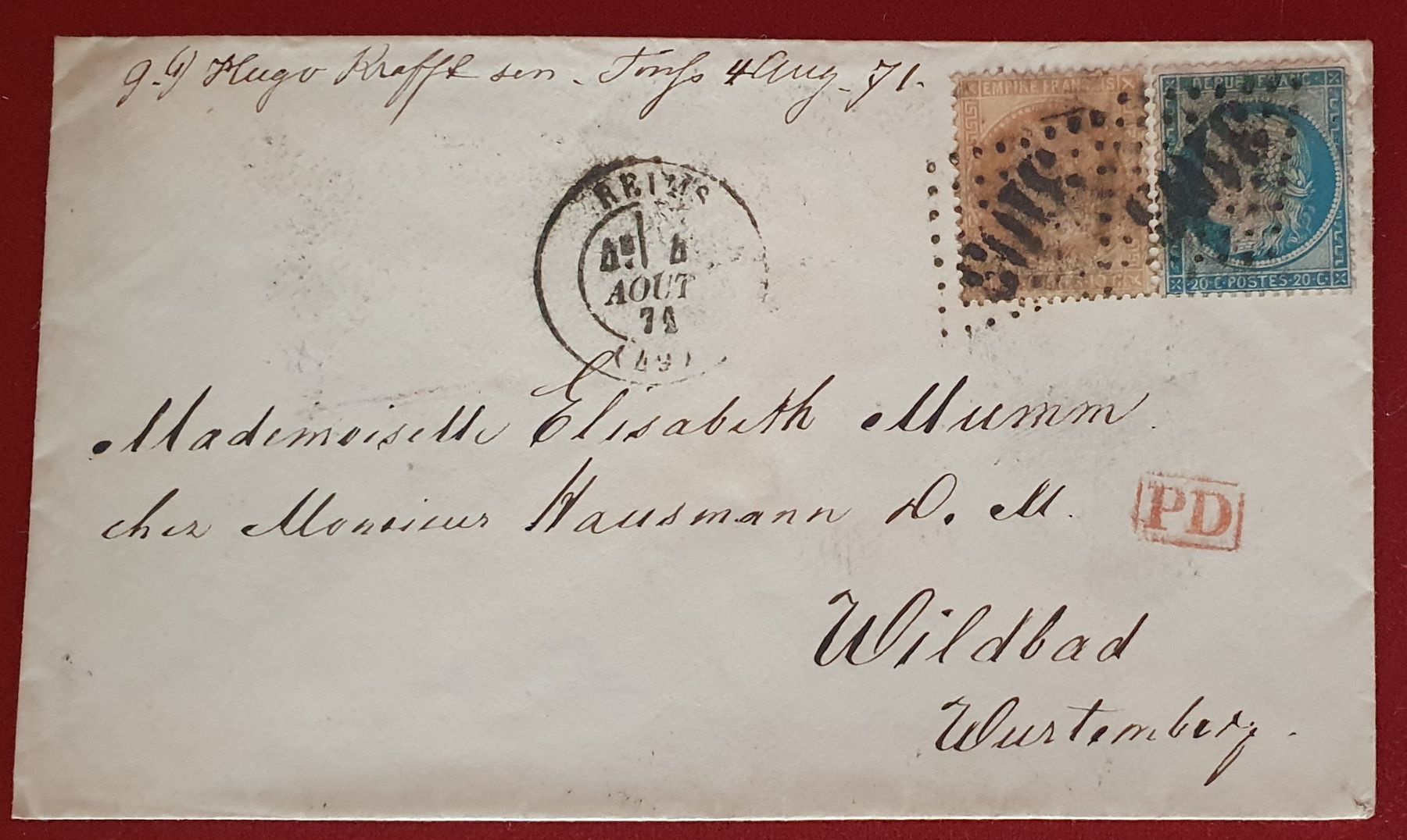 Tutti i francobolli: Frankreich - 7 Briefe ca. 1857 - 1874 – Usato da Kreuzlingen venduto da Rschweiz1 2