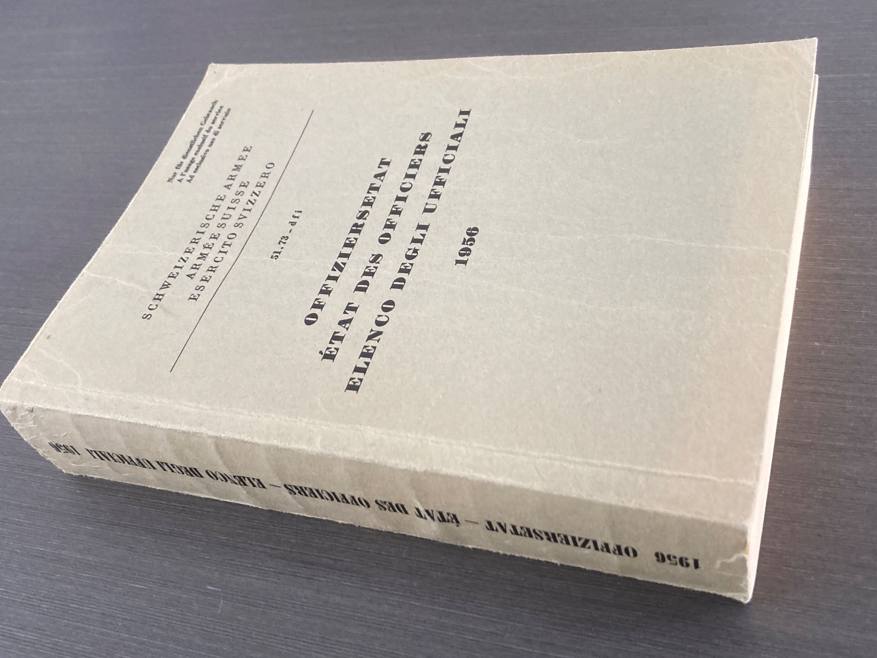 Libri: Offiziersetat der Schweizer Armee von 1956 – Usato da Brütten venduto da Hst1