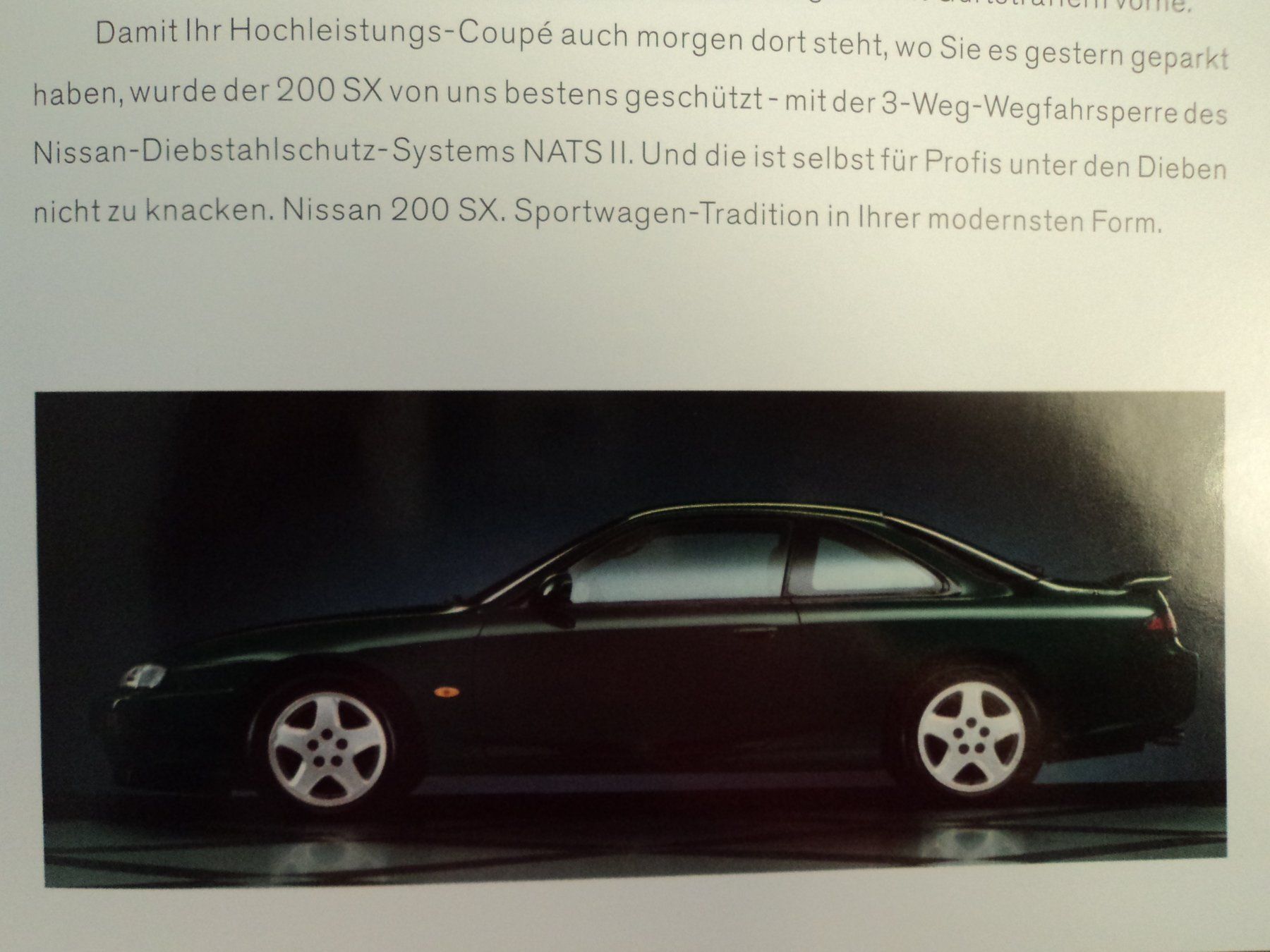 Nissan Documenti: Prospekt Nissan 200SX 1998 – Usato da Schwarzenburg venduto da modelCARama 4