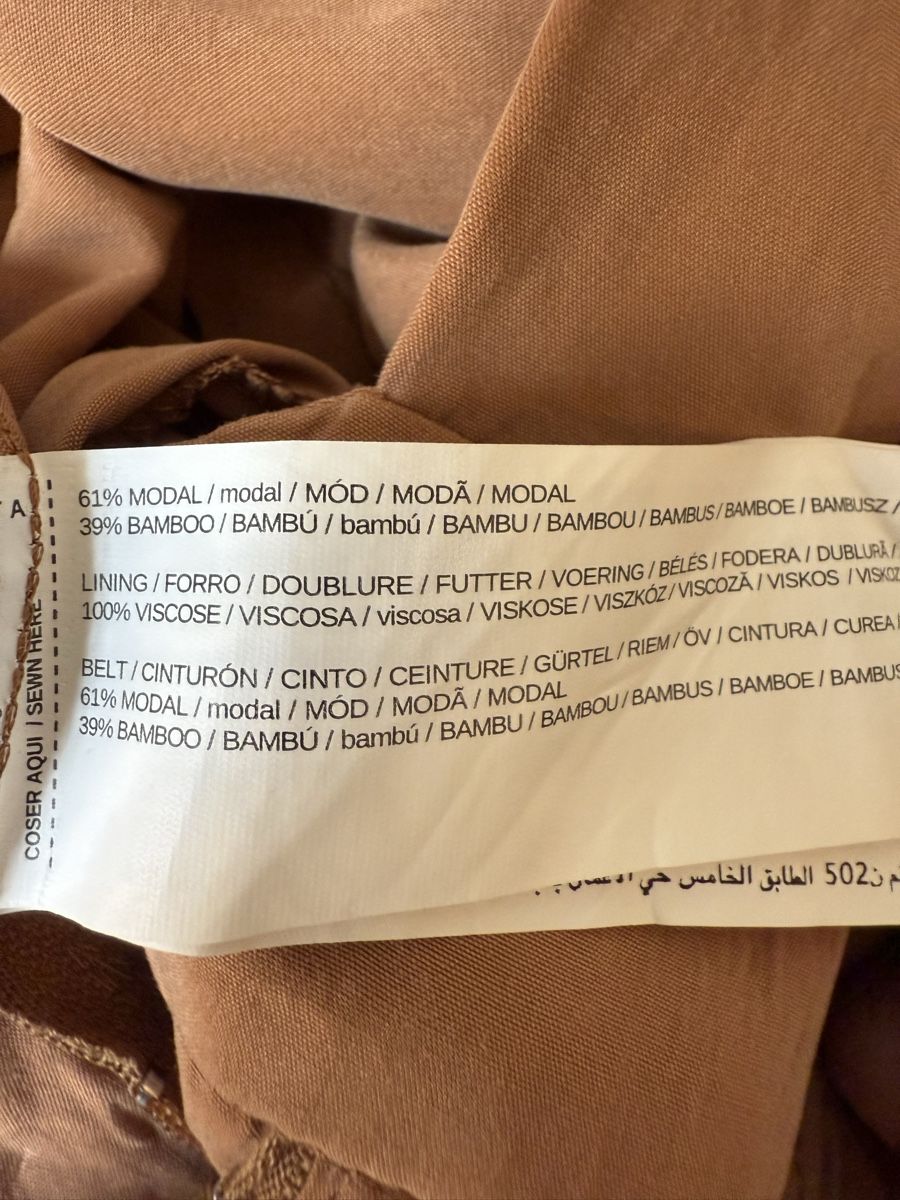 Mango Jumpsuits: Jumpsuit beige terracotta ceinturé Mango, t.L/40 – Gebraucht aus Tavannes von Thriftshop 4