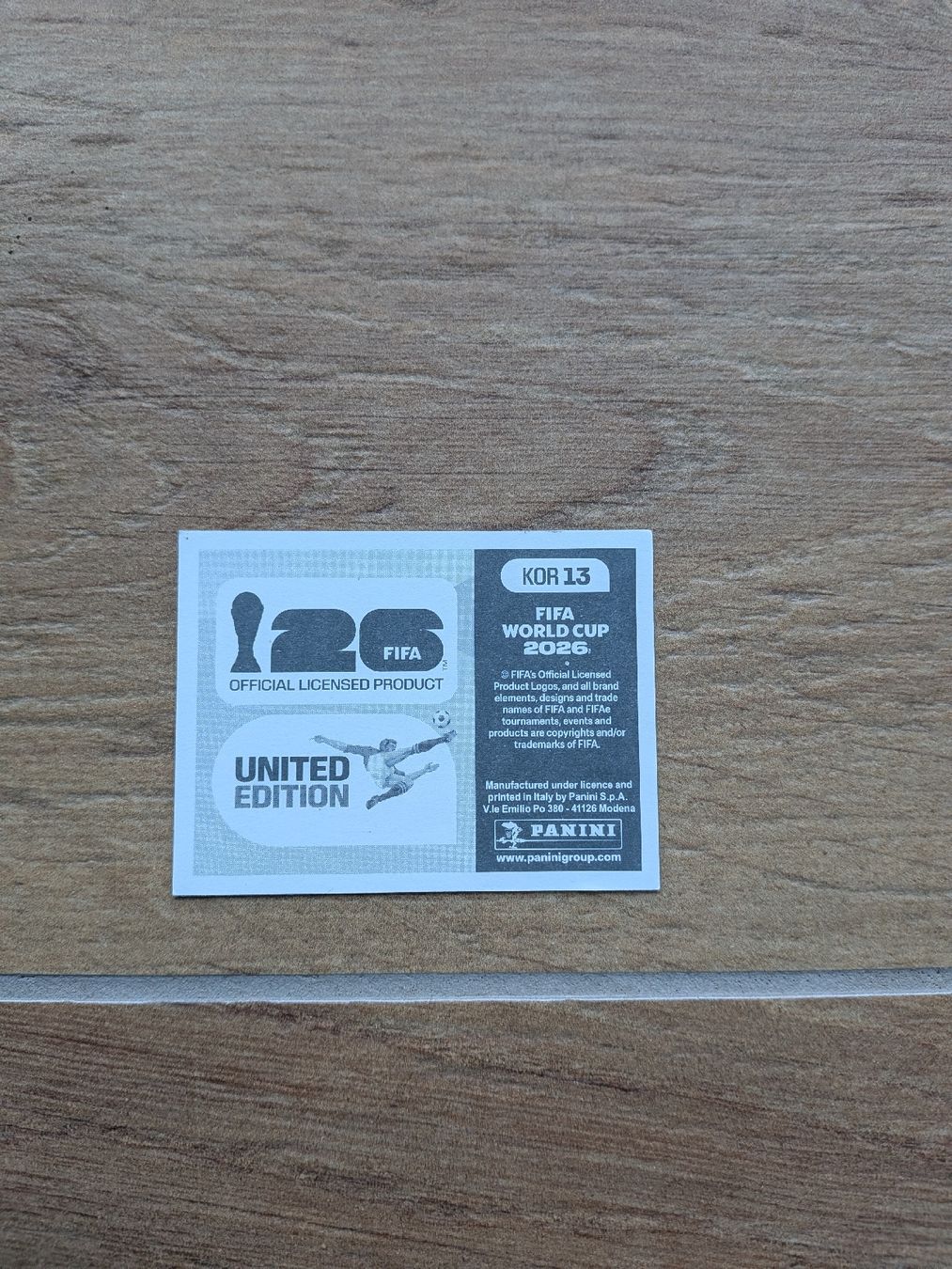 Panini Sammelbilder & Trading cards: Panini Bild KOR 13 – Gebraucht aus Eschenbach SG von SanFranciscoCalifornia 1